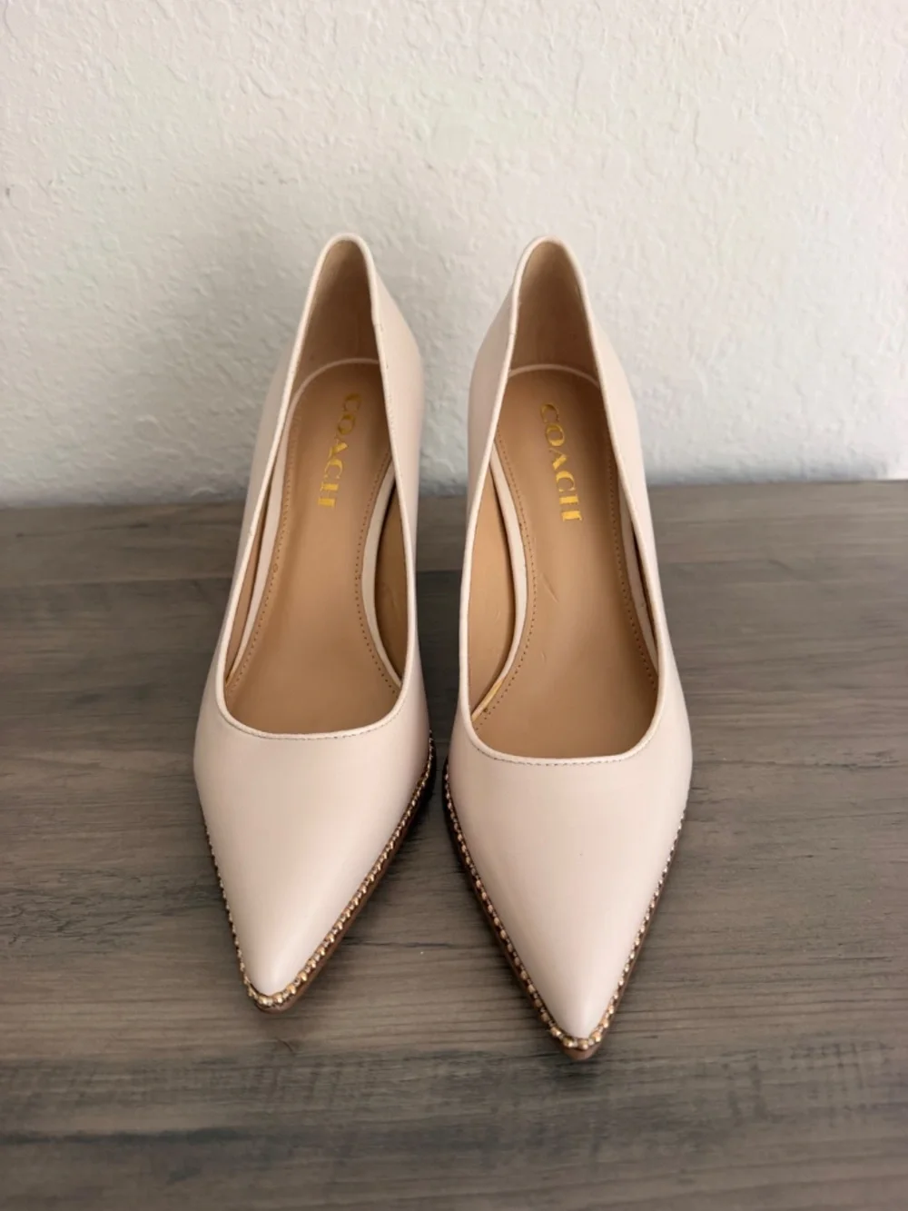 Coach Waverly Beadchain ‘Chalk’ sz 7.5
